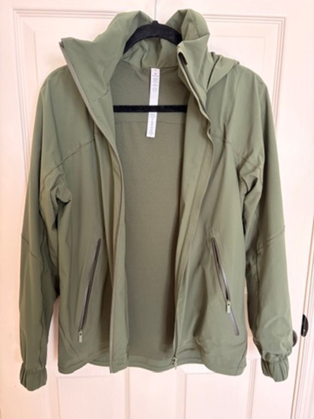 Lululemon Hood Lite Jacket Vapor Sage Green Size 8 Hooded
